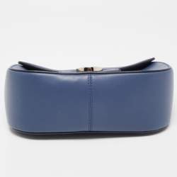 Pre Owned Bvlgari Blue Leather Divas' Dream Shoulder Bag