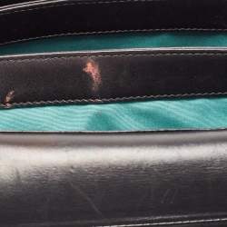 مملوكة مسبقًا Bvlgari Black Leather and Perspex Flap Cover Shoulder Bag