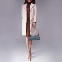 مملوكة مسبقًا Bvlgari Blue/Black Monogram Canvas and Leather Shoulder Bag