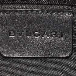 مملوكة مسبقًا Bvlgari Blue/Black Monogram Canvas and Leather Shoulder Bag