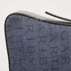 مملوكة مسبقًا Bvlgari Blue/Black Monogram Canvas and Leather Shoulder Bag