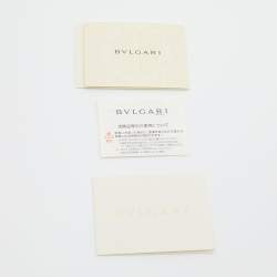 Bvlgari Black Leather B-Zero1 Trifold Wallet