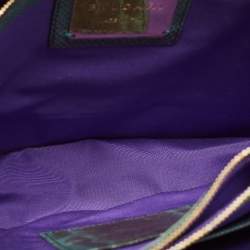 Pre Owned حقيبة كتف بولغاري سيربنتي فوريفر جلد أخضر بقلاب