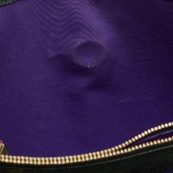 Pre Owned حقيبة كتف بولغاري سيربنتي فوريفر جلد أخضر بقلاب