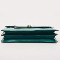 Pre Owned حقيبة كتف بلغاري Serpenti Forever جلد سوداء