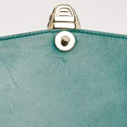 Pre Owned حقيبة كتف بلغاري Serpenti Forever جلد سوداء