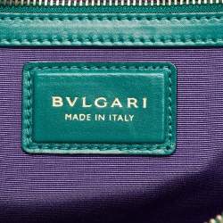 Pre Owned حقيبة كتف بلغاري Serpenti Forever جلد سوداء