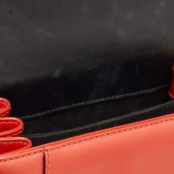 Bvlgari Orange Patent Leather Serpenti Forever Top Handle Bag
