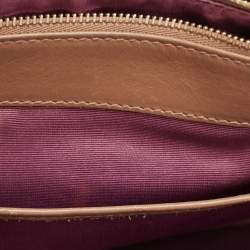 مملوكة مسبقًا Bvlgari Beige/Brown Leather Medium Serpenti Forever Shoulder Bag