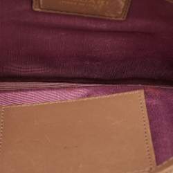 مملوكة مسبقًا Bvlgari Beige/Brown Leather Medium Serpenti Forever Shoulder Bag