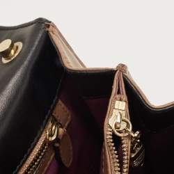مملوكة مسبقًا Bvlgari Beige/Brown Leather Medium Serpenti Forever Shoulder Bag