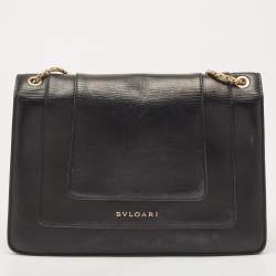 مملوكة مسبقًا Bvlgari Beige/Brown Leather Medium Serpenti Forever Shoulder Bag