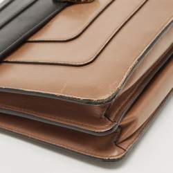 مملوكة مسبقًا Bvlgari Beige/Brown Leather Medium Serpenti Forever Shoulder Bag