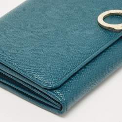 Bvlgari Green Leather Bvlgari Bvlgari Flap Continental Wallet