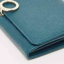 Bvlgari Green Leather Bvlgari Bvlgari Flap Continental Wallet