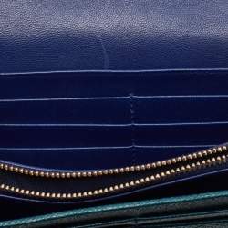 Bvlgari Green Leather Bvlgari Bvlgari Flap Continental Wallet