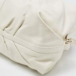 Bvlgari Off-White Leather Chandra Hobo