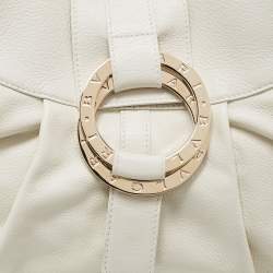 Bvlgari Off-White Leather Chandra Hobo