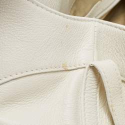 Bvlgari Off-White Leather Chandra Hobo