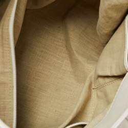 Bvlgari Off-White Leather Chandra Hobo