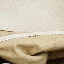 Bvlgari Off-White Leather Chandra Hobo