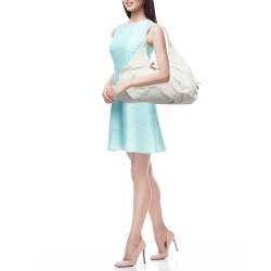 Bvlgari Off-White Leather Chandra Hobo