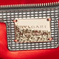 Bvlgari Silver Sequins Monete Clutch