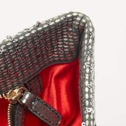Bvlgari Silver Sequins Monete Clutch