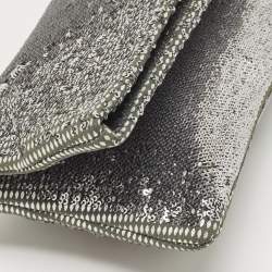 Bvlgari Silver Sequins Monete Clutch