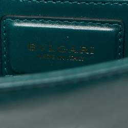 مملوكة مسبقًا Bvlgari Green Leather Small Serpenti Forever Crossbody Bag