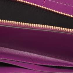Bvlgari Fuchsia Leather Serpenti Forever Wallet