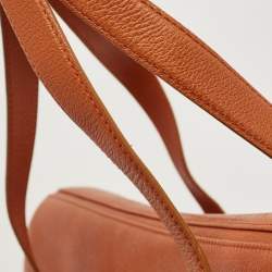 Pre Owned Bvlgari Tan Leather Logo Satchel