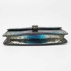Bvlgari Metallic Multicolor Python Serpenti Forever Chain Clutch