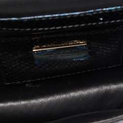Bvlgari Metallic Multicolor Python Serpenti Forever Chain Clutch