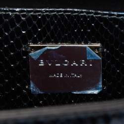 Bvlgari Metallic Multicolor Python Serpenti Forever Chain Clutch