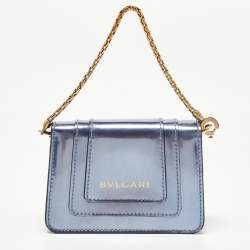 Bvlgari Light Purple Patent Leather Serpenti Forever Chain Wallet