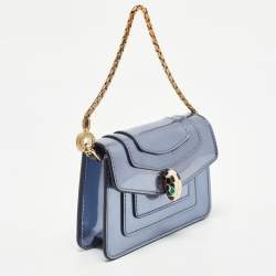 Bvlgari Light Purple Patent Leather Serpenti Forever Chain Wallet