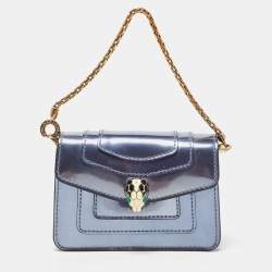 Bvlgari Women Serpenti Forever Shoulder Bag in Karung Leather-Gold