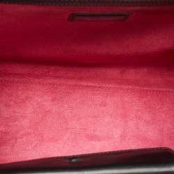 Pre Owned Bvlgari Black Leather and Snakeskin Serpenti Scaglie Tote