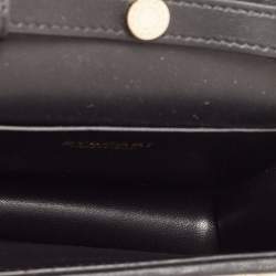 Bvlgari Cream/Black Raffia and Leather Mini Serpenti Forever Crossbody Bag
