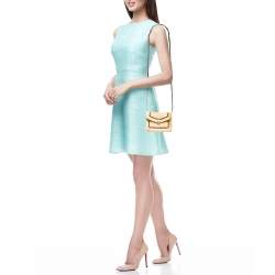 Bvlgari Cream/Black Raffia and Leather Mini Serpenti Forever Crossbody Bag