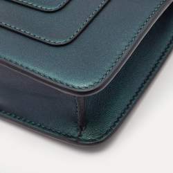 Bvlgari Green Leather Small Serpenti Forever Shoulder Bag