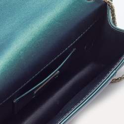 Bvlgari Green Leather Small Serpenti Forever Shoulder Bag