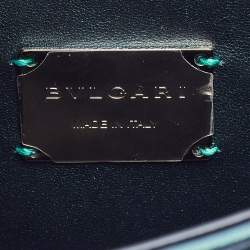 Bvlgari Green Leather Small Serpenti Forever Shoulder Bag