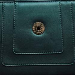 Bvlgari Green Leather Small Serpenti Forever Shoulder Bag