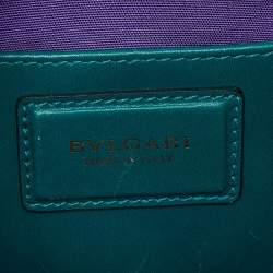 Pre Owned Bvlgari Green Leather Serpenti Forever Crossbody Bag