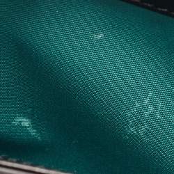 Pre Owned Bvlgari Black Leather and Perspex Small Flap Cover Shoulder Bag