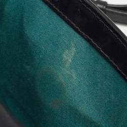 Pre Owned Bvlgari Black Leather Serpenti Forever Flap Chain Shoulder Bag