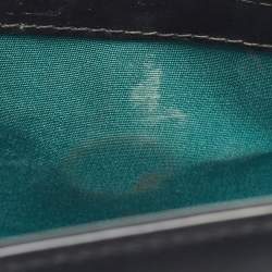 Pre Owned Bvlgari Black Leather Serpenti Forever Flap Chain Shoulder Bag