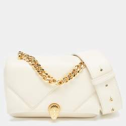 Pre Owned Bvlgari Ivory Quilted Leather Mini Serpenti Cabochon Crossbody Bag